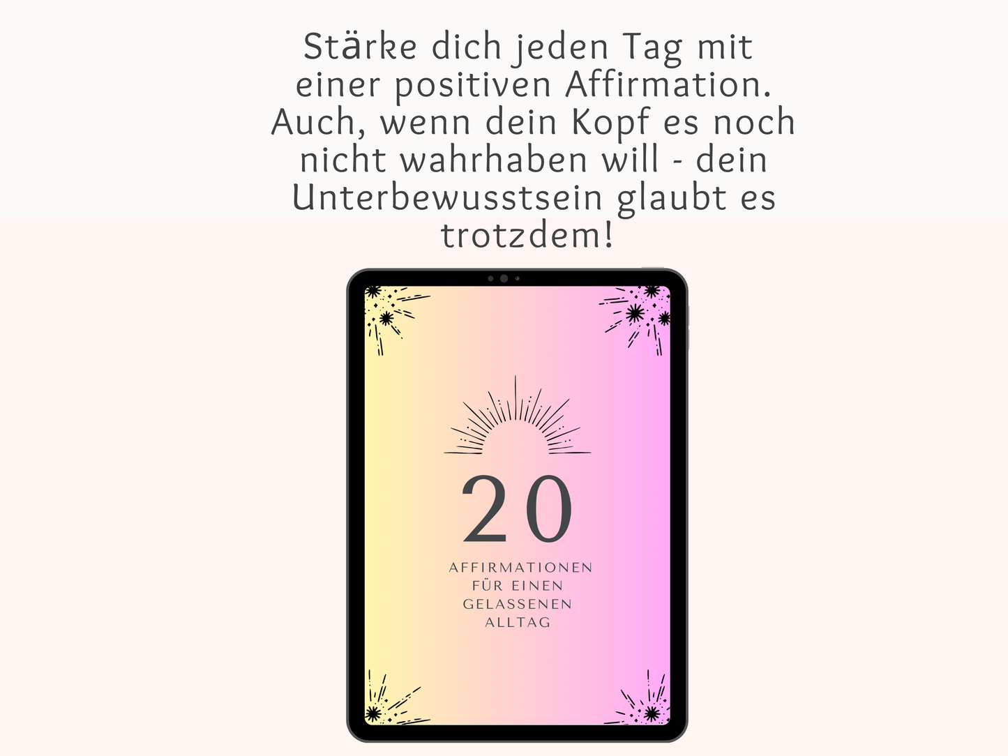 Affirmationen für mehr Gelassenheit im Alltag, 20 Karten
